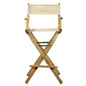 30" Director's Chair Natural Frame-Natural/Wheat Canvas