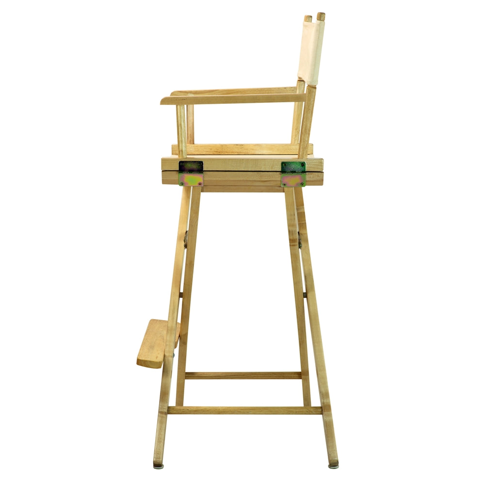 30" Director's Chair Natural Frame-Natural/Wheat Canvas