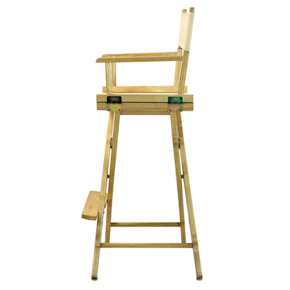 30" Director's Chair Natural Frame-Natural/Wheat Canvas
