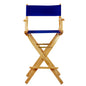 30" Director's Chair Natural Frame-Royal Blue Canvas