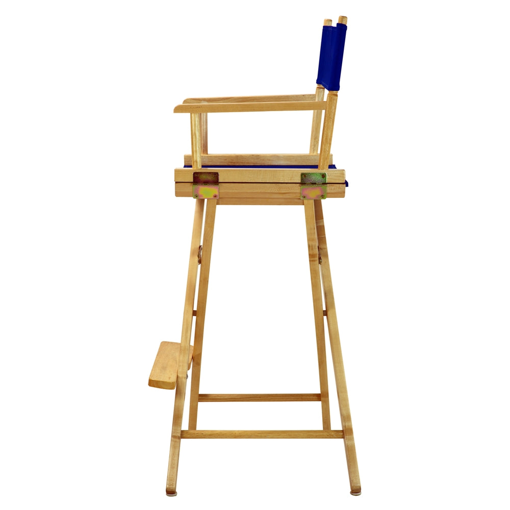 30" Director's Chair Natural Frame-Royal Blue Canvas