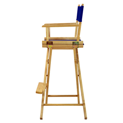 30" Director's Chair Natural Frame-Royal Blue Canvas
