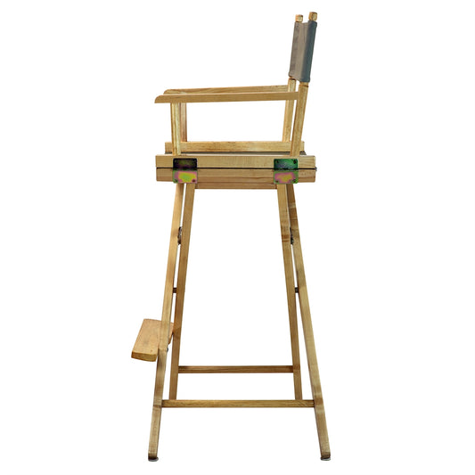 30" Director's Chair Natural Frame-Gray Canvas