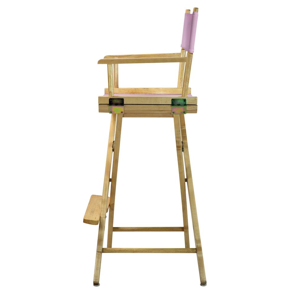 30" Director's Chair Natural Frame-Pink Canvas