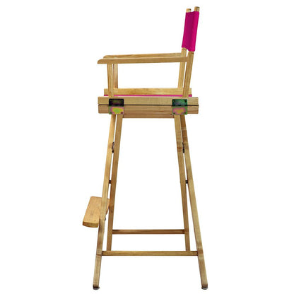 30" Director's Chair Natural Frame-Magenta Canvas