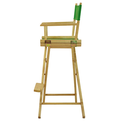 30" Director's Chair Natural Frame-Green Canvas