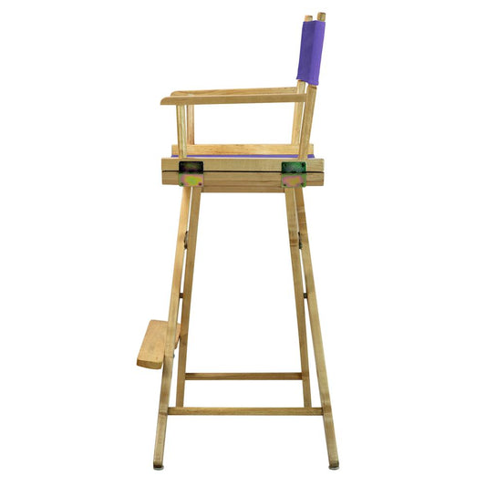 30" Director's Chair Natural Frame-Purple Canvas