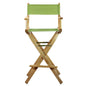30" Director's Chair Natural Frame-Lime Green Canvas