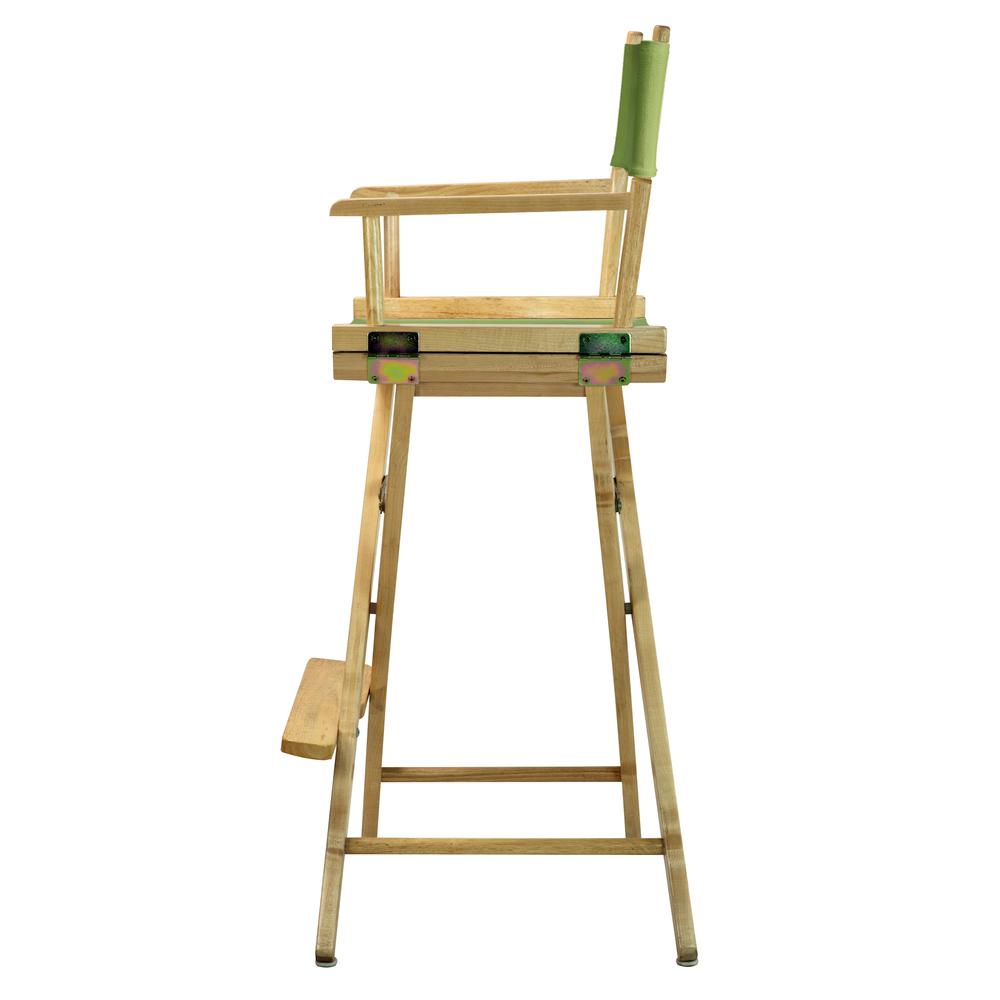 30" Director's Chair Natural Frame-Lime Green Canvas