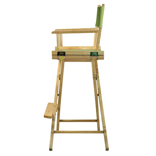 30" Director's Chair Natural Frame-Lime Green Canvas