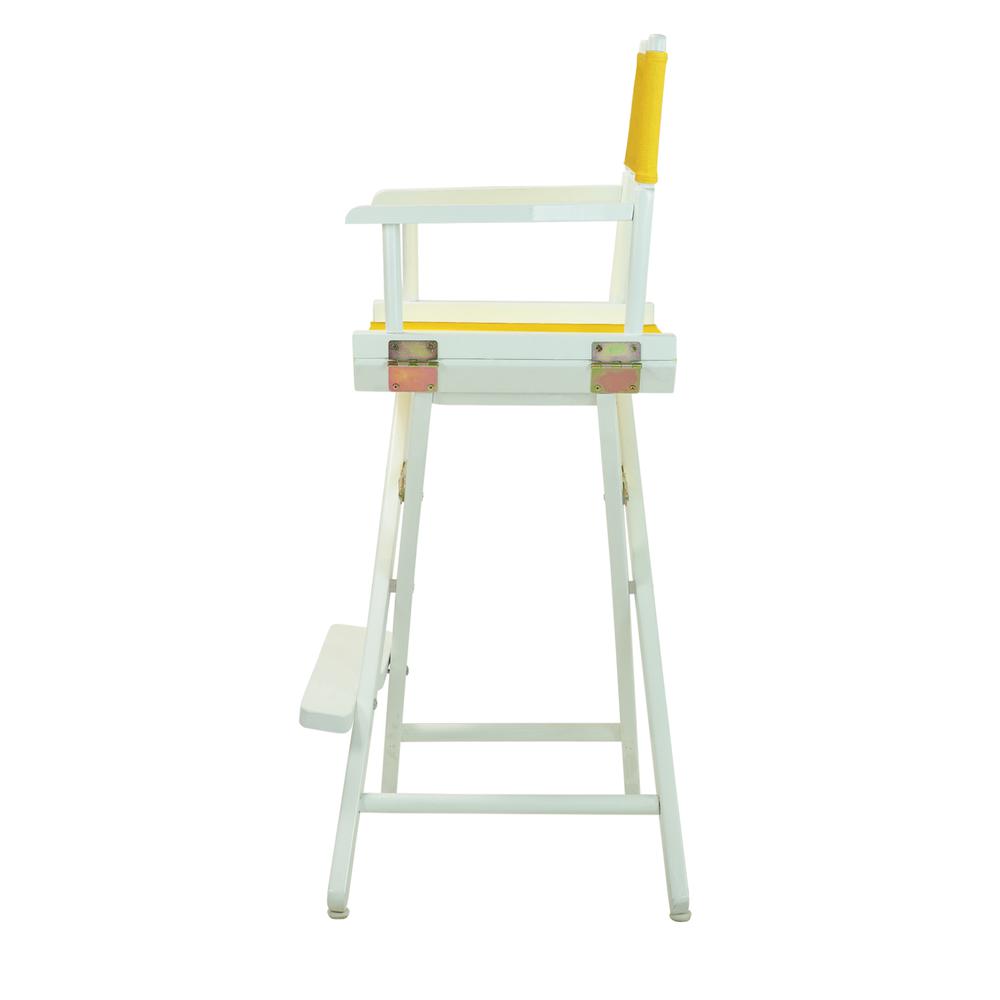 30" Director's Chair White Frame-Gold Canvas