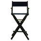 30" Director's Chair Black Frame-Navy Blue Canvas