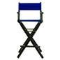 30" Director's Chair Black Frame-Royal Blue Canvas