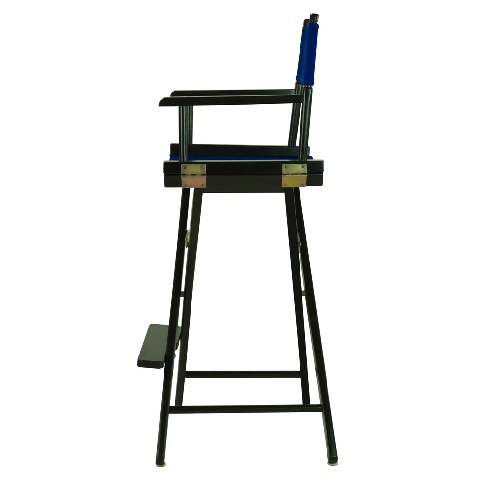 30" Director's Chair Black Frame-Royal Blue Canvas