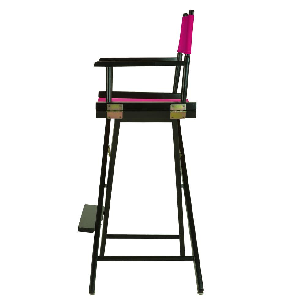 30" Director's Chair Black Frame-Magenta Canvas