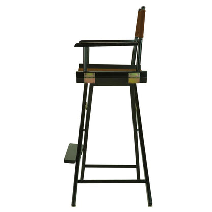 30" Director's Chair Black Frame-Brown Canvas
