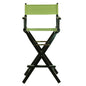 30" Director's Chair Black Frame-Lime Green Canvas