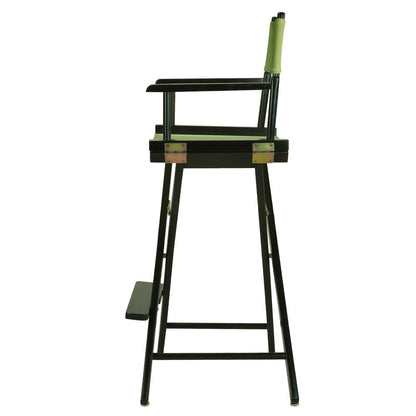 30" Director's Chair Black Frame-Lime Green Canvas