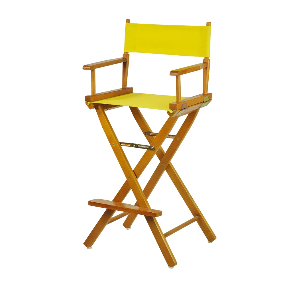30" Director's Chair Honey Oak Frame-Yellow Canvas