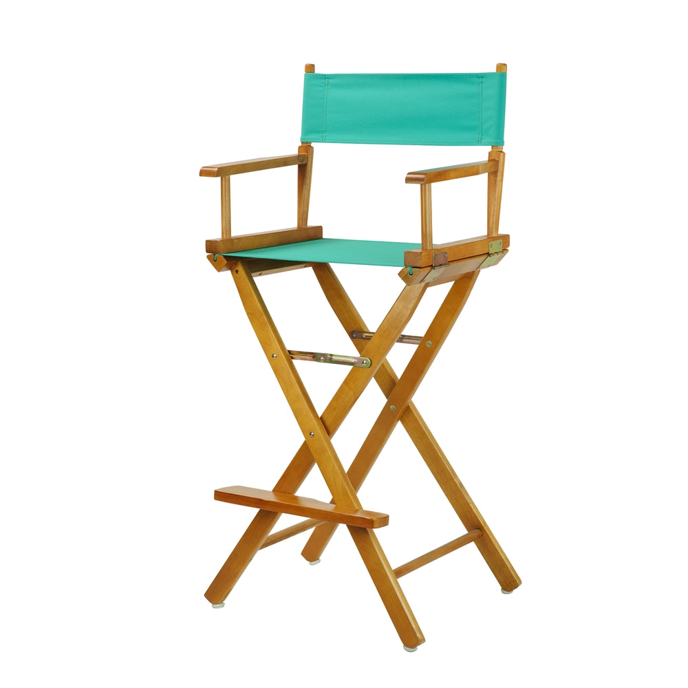 30" Director's Chair Honey Oak Frame-Teal Canvas