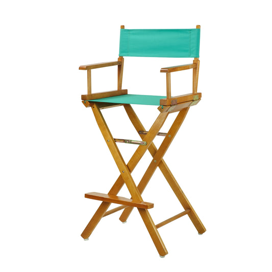 30" Director's Chair Honey Oak Frame-Teal Canvas