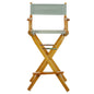 30" Director's Chair Honey Oak Frame-Gray Canvas