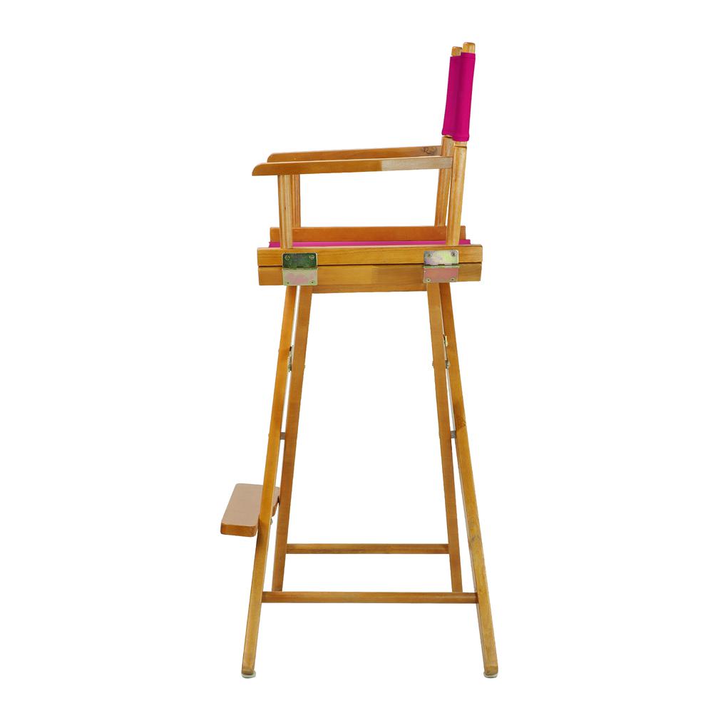 30" Director's Chair Honey Oak Frame-Magenta Canvas