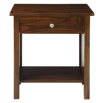 Vanderbilt Night Stand with USB Port-Warm Brown