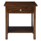 Vanderbilt Night Stand with USB Port-Warm Brown
