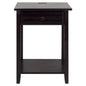 Night Owl Night Stand with USB Port-Espresso
