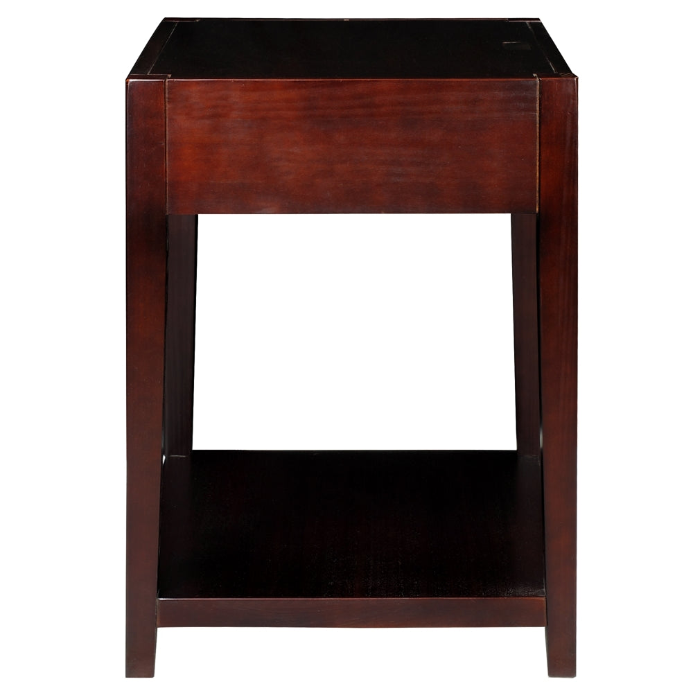 Notre Dame Night Stand with Usb Port-Espresso