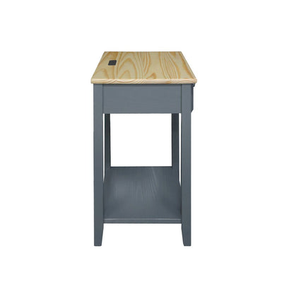 Night Owl Nightstand with USB Port - Natural Gray