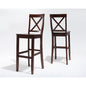 X-Back 2-Piece Bar Stool Set - 2 Stools