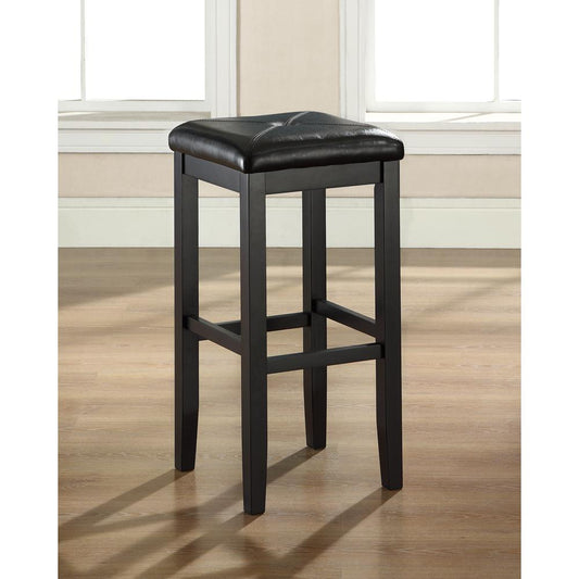 Upholstered Square Seat 2-Piece Bar Stool Set - 2 Stools