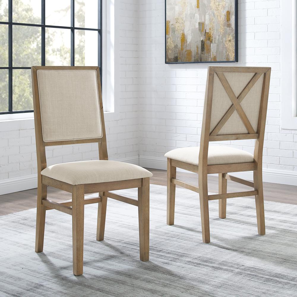 Joanna 2-Piece Upholstered Back Dining Chair Set - 2 Upholstered Chairs