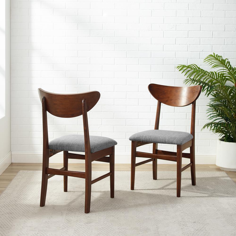 Landon 2-Piece Wood Dining Chairs W/Upholstered Seat - 2 Wood Back Chairs
