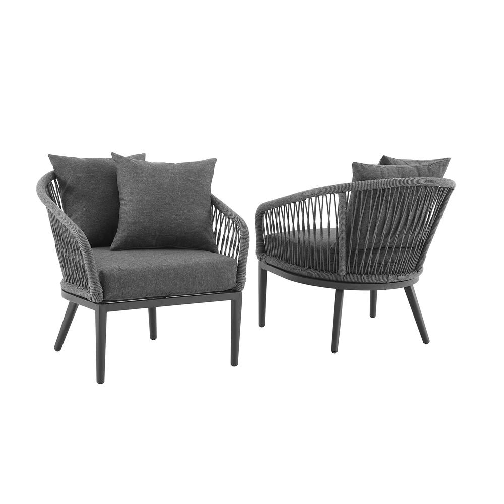 Dover 2Pc Indoor Outdoor Chair Set - 2 Armchairs