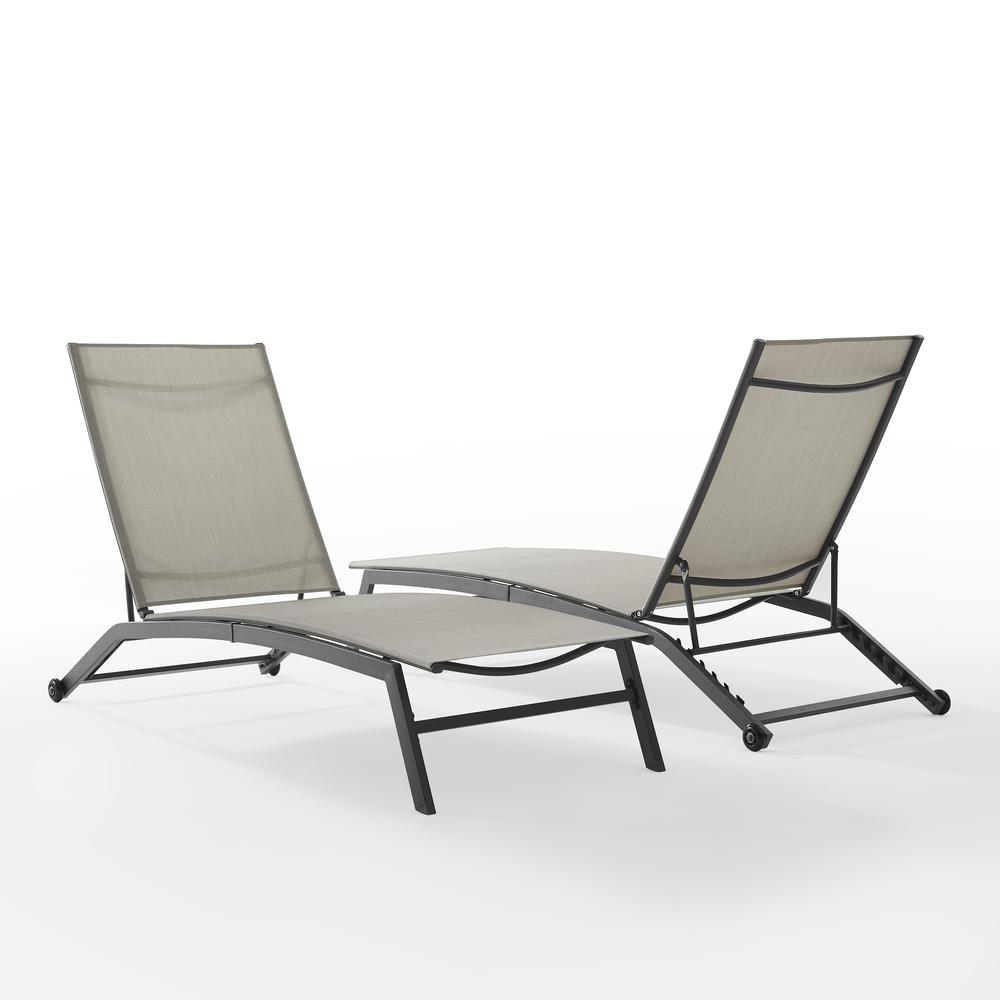 Weaver 2-Piece Outdoor Chaise Lounge Set - 2 Lounge Chairs
