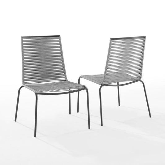 Fenton 4Pc Stackable Wicker Outdoor Chair Set - 4 Chairs