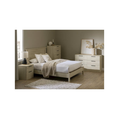 Step One Essential Nightstand, Bleached Oak