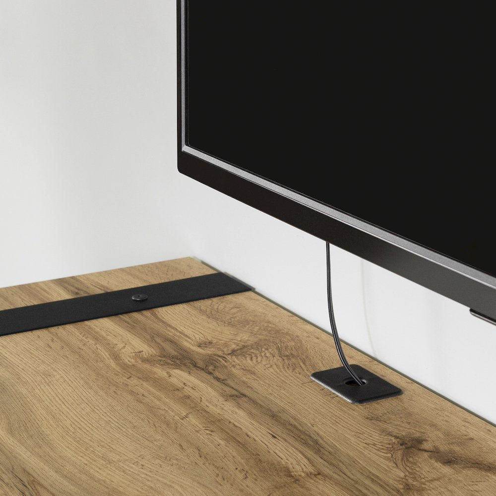 Munich Wall Mounted Media Console, Nordik Oak