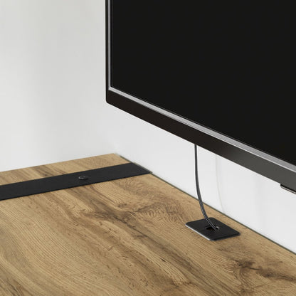 Munich Wall Mounted Media Console, Nordik Oak