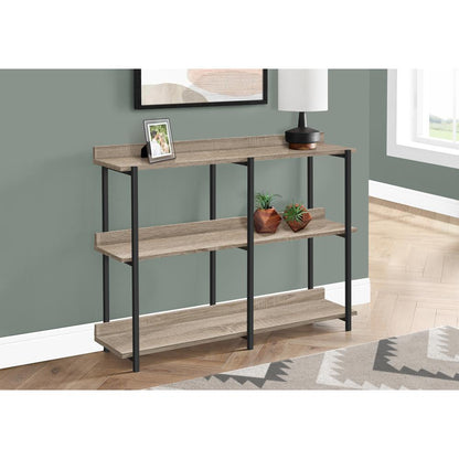 Accent Table, Console, Entryway, Narrow, Sofa, Living Room, Bedroom, Brown