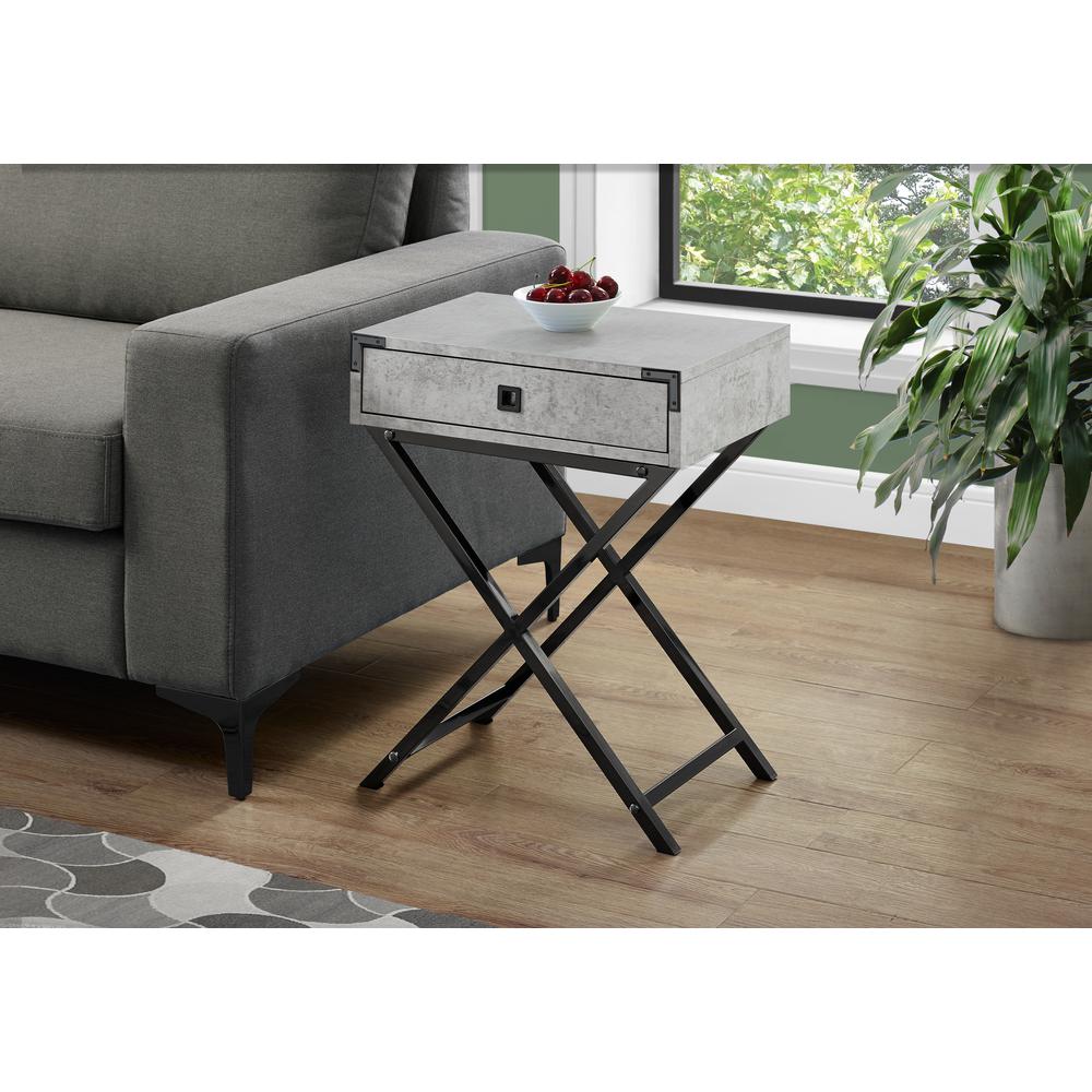 Accent Table, Side, End, Nightstand, Lamp, Storage Drawer, Living Room