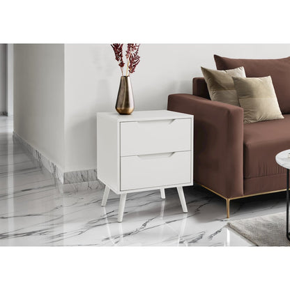 Accent Table,  Living Room, White Laminate, Modern, Contemporary