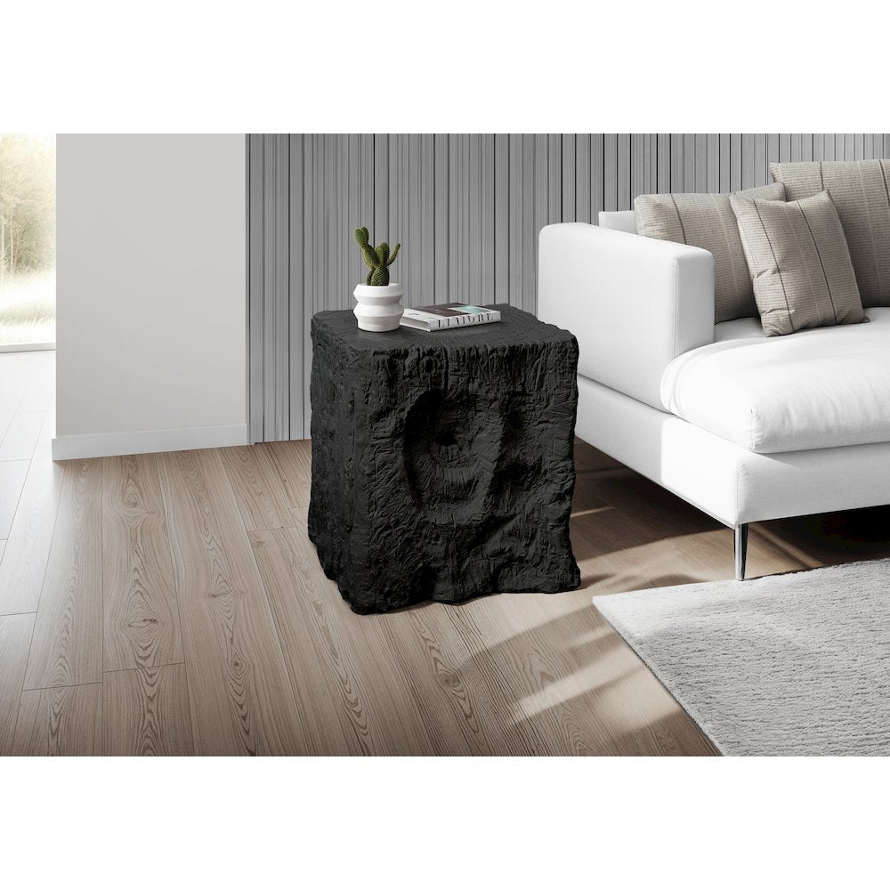 Accent Table, 25H, End, Nightstand, Side Table, Square, Black, Contemporary