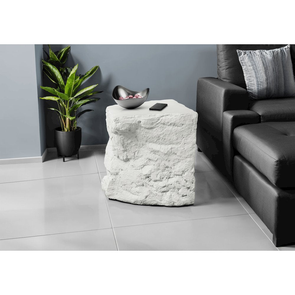Accent Table, 25H, Side Table, Nightstand, End, White, Contemporary, Modern