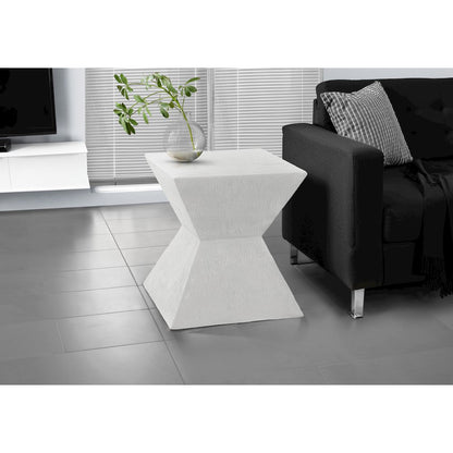 Accent Table, 25H, Side Table, End, Nightstand, White, Contemporary, Modern
