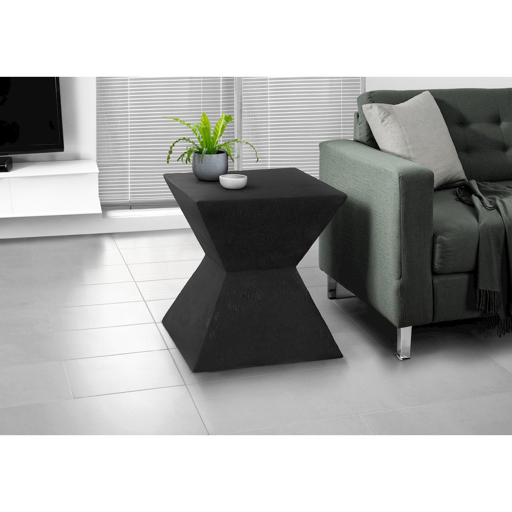 Accent Table, 25H, Side Table, End, Nightstand, Black, Contemporary, Modern