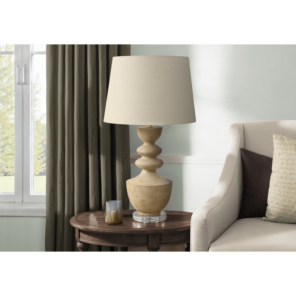Lighting, 28"H, Table Lamp, Beige Resin, Beige Shade, Transitional